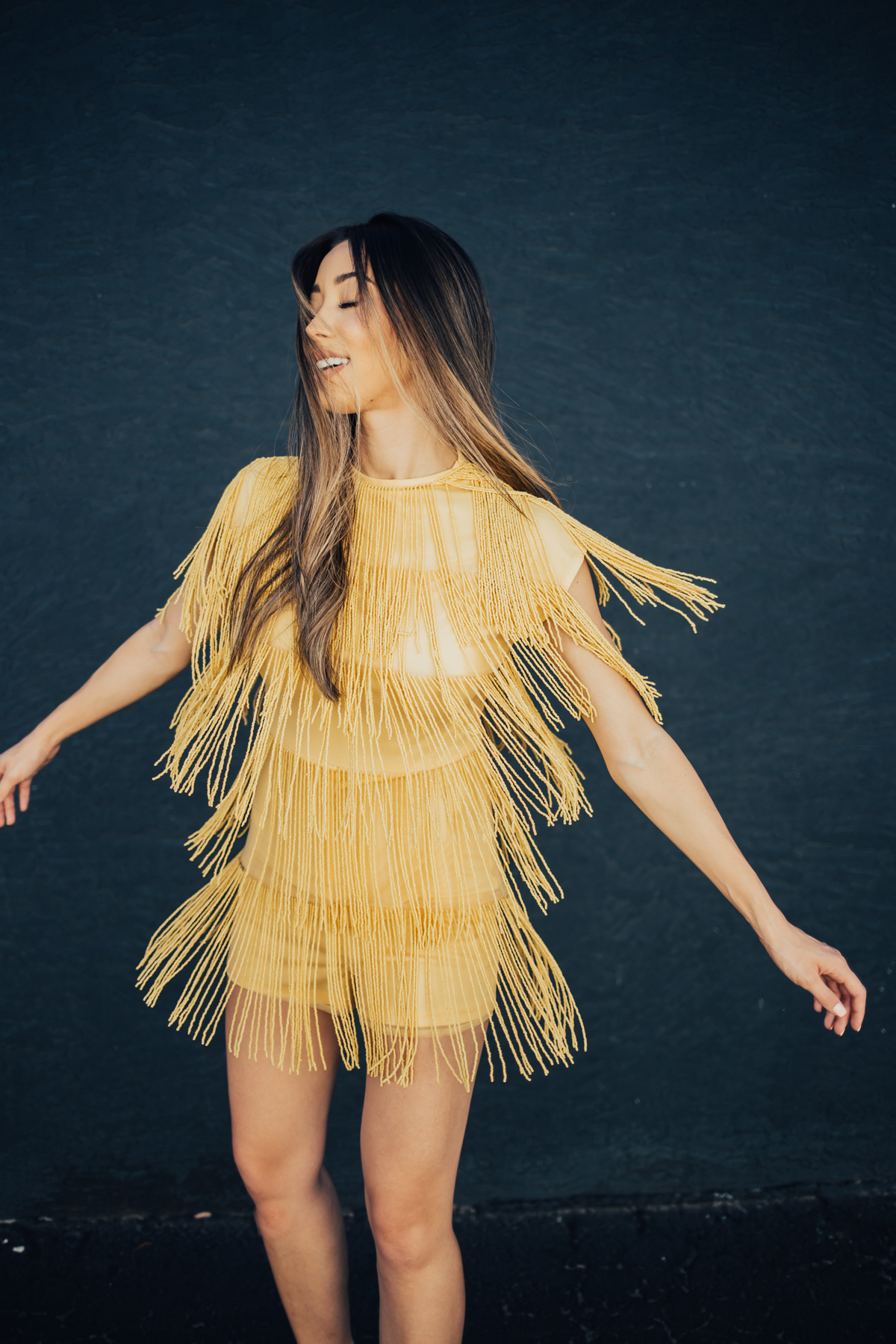 Something Sakura: Asos Yellow Fringe Romper