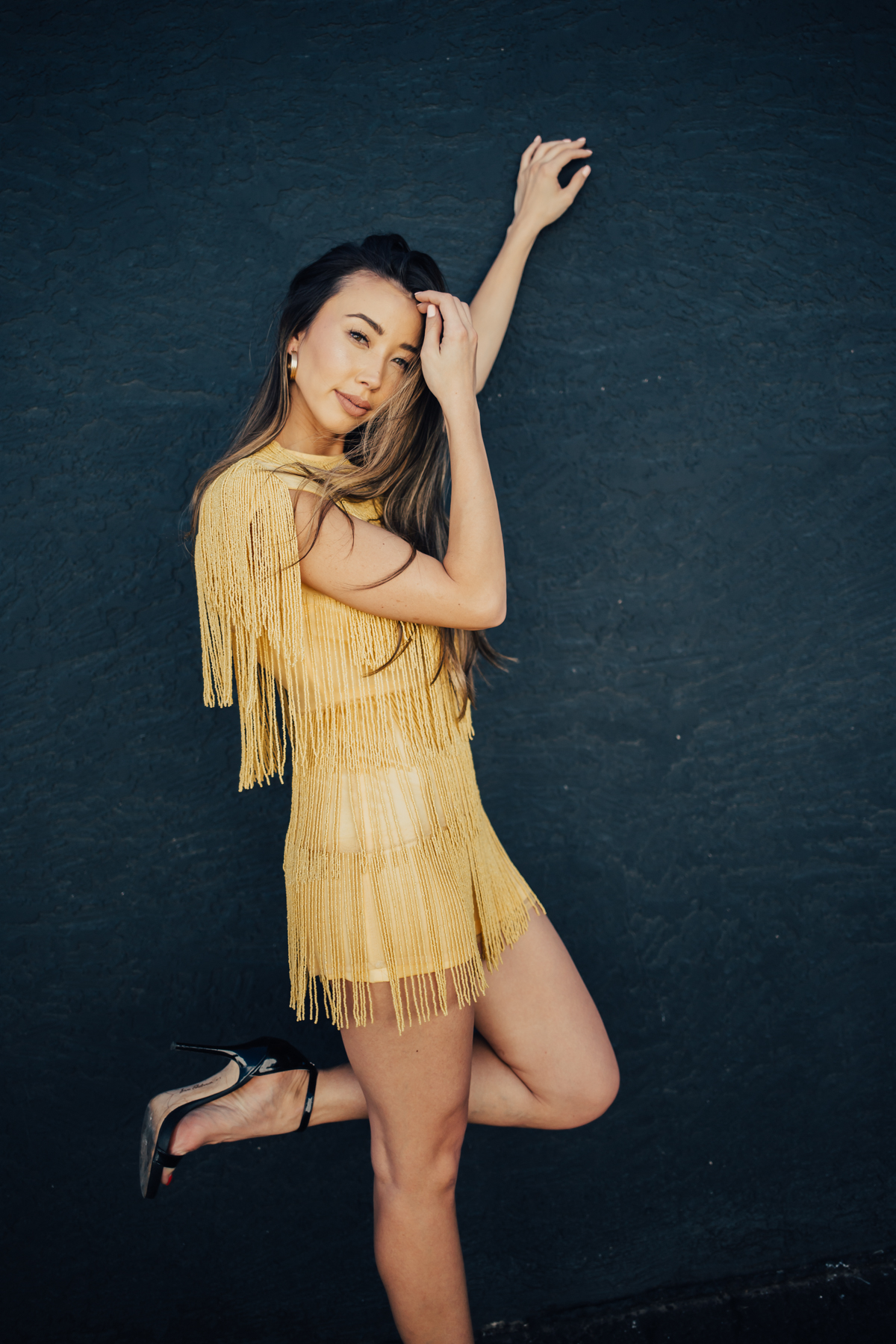 Something Sakura: Asos Yellow Fringe Romper