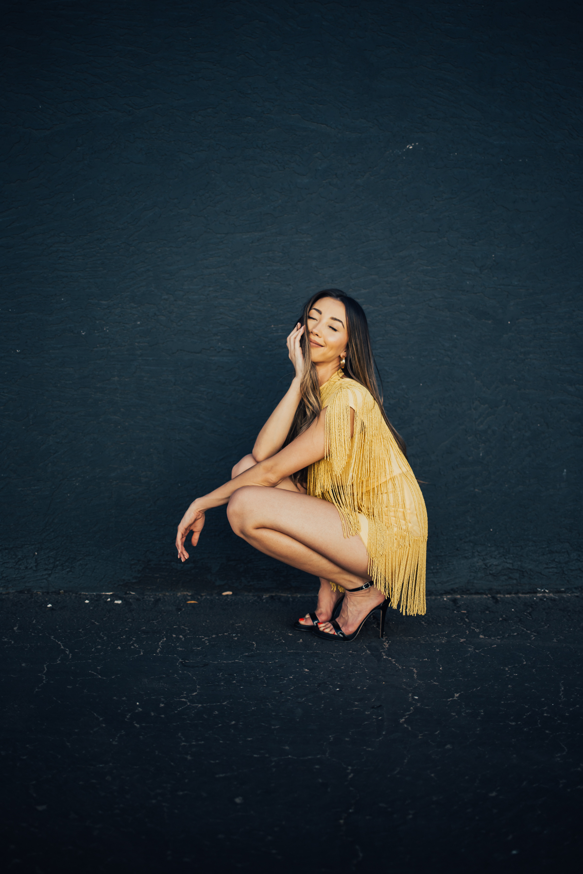 Something SaSomething Sakura: Asos Yellow Fringe Romperkura- Asos Yellow Fringe Romper-35